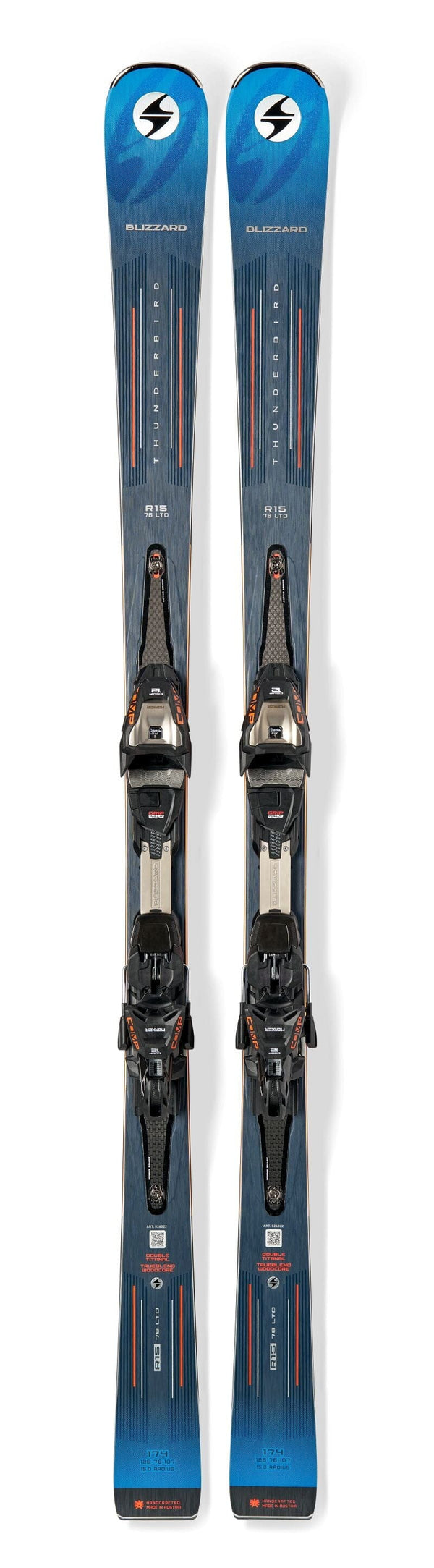 Blizzard Mens Thunderbird 76 LTD Skis with Comp 12 Bindings 2026