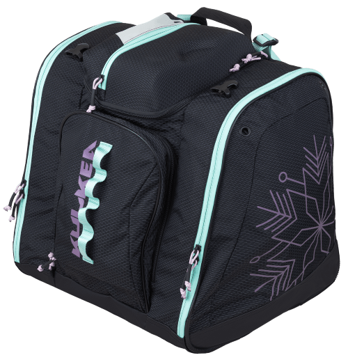 Kulkea Women's Powder Trekker Boot Bag - Black/Teal/Orchid