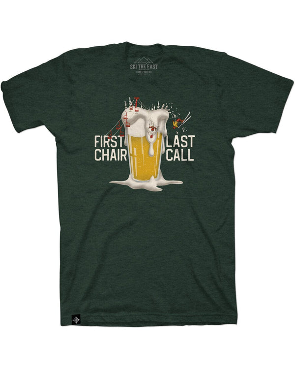 Ski The East Mens First Chair Last Chair Tee