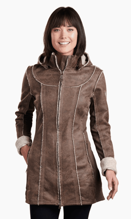 Kuhl Womens Dani Sherpa Trench Coat