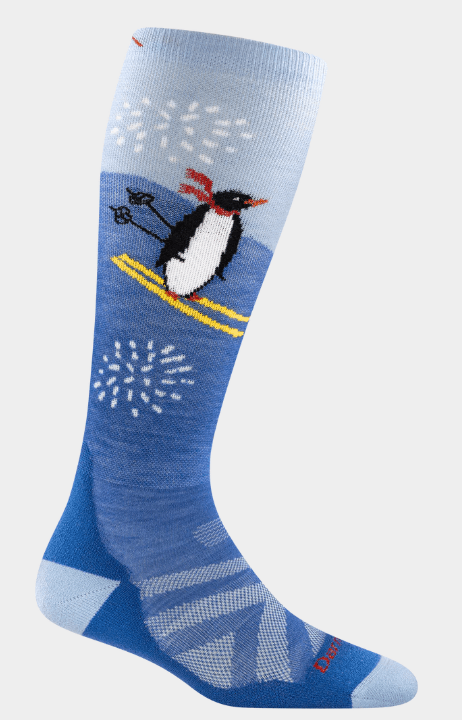 Darn Tough Kids' Penguin Peak Over the Calf Midweight with Cushion Socks