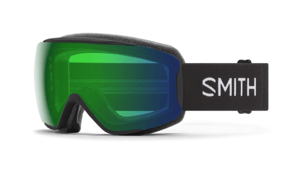Smith Moment Goggles - Black with ChromaPop Everyday Green Mirror Lens