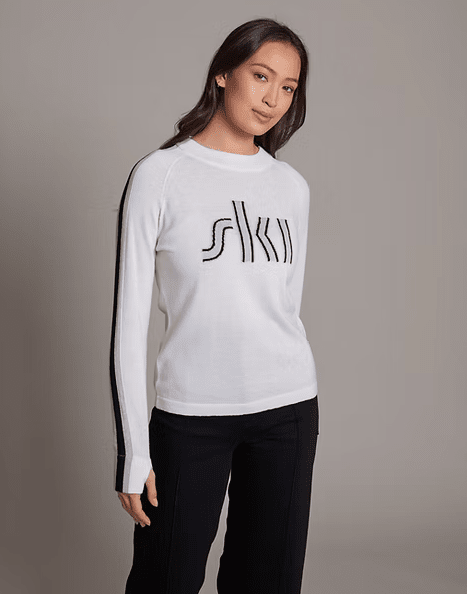 Alashan Women's Retro Ski Stand Neck Sweater