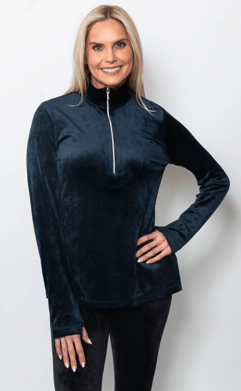 Snoskins Women's Plush Microfleece 1/4 Zip Top