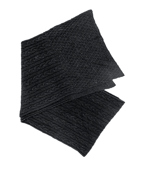 Mitchie's Matchings Women's Cable Knit Sparkle Scarf with Crystals