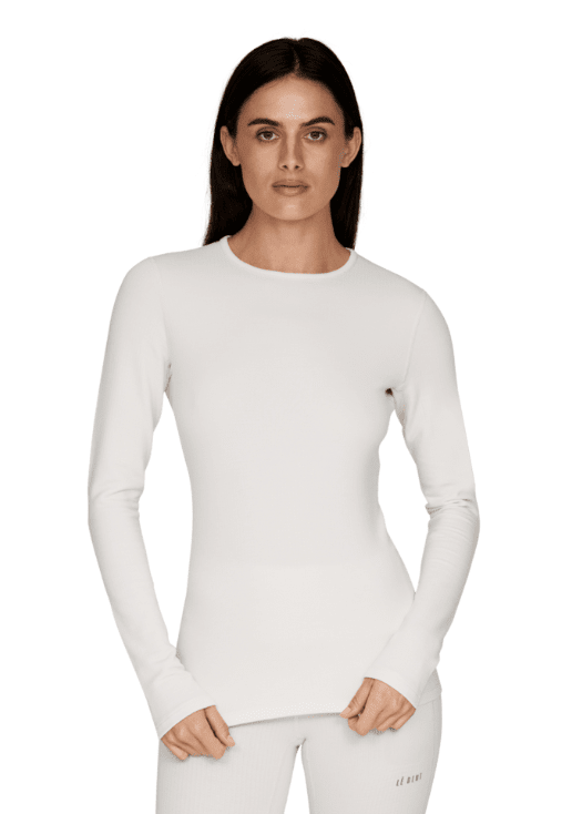 Le Bent Women's Heavyweight Antarctic Grid Fleece Crew