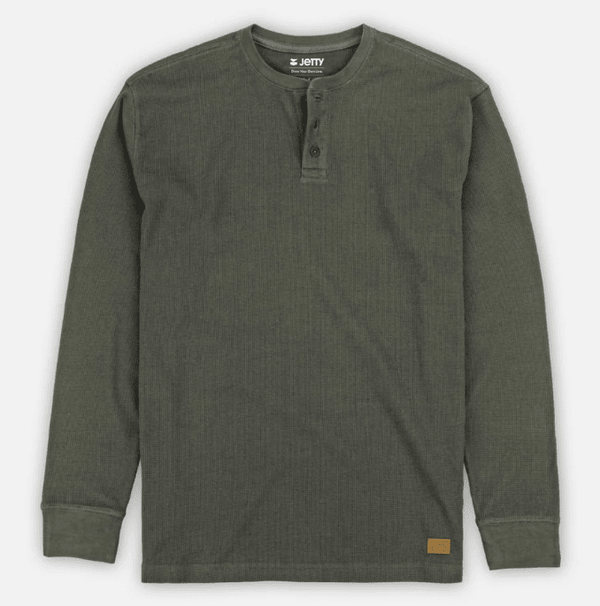 Jetty Men's Seabed Waffle Henley