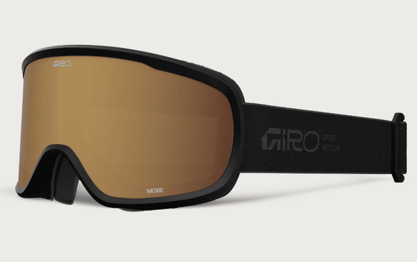 Giro Moxie Goggle - Black Stacked with Amber Gold Lens