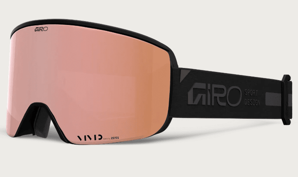 Giro Ella Goggle - Black Rails with Vivid Rose Gold and Vivid Infrared Lenses