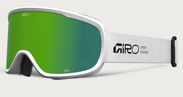 Giro Cruz Goggle - White Stacked with Loden Green Lens