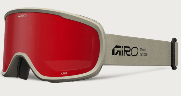 Giro Cruz Goggle - Stone Stacked with Amber Scarlet Lens