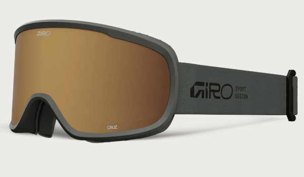 Giro Cruz Goggle - Green Stacked with Amber Gold Lens