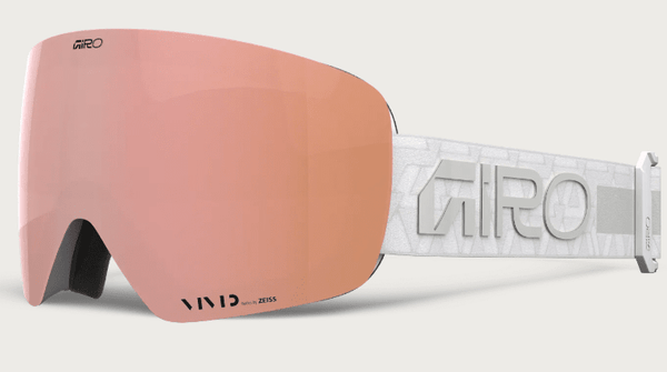Giro Contour RS Goggle - White Crystals with Vivid Rose Gold Lens