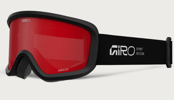 Giro Kids Chico 2.0 Goggle - Black Stacked with Amber Scarlet Lens