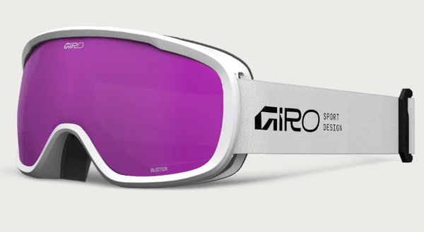 Giro Kids Buster Goggle - White Stacked with Amber Pink Lens