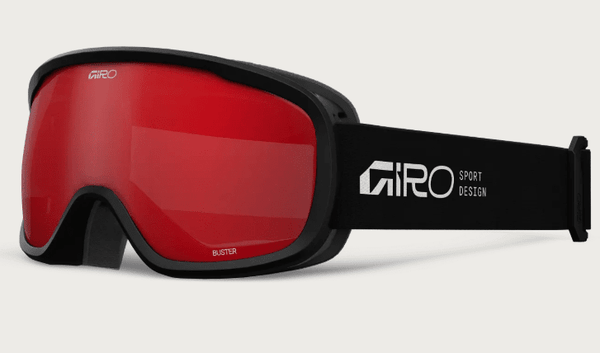 Giro Kids Buster Goggle - Black Stacked with Amber Scarlet Lens