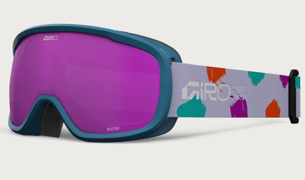 Giro Kids Buster Goggle - Teal Painted with Amber Pink Lens
