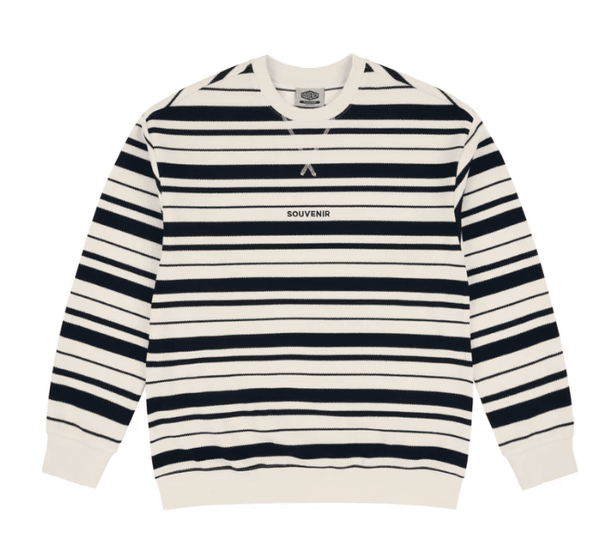 Souvenir Men's Striped Ultra Pique Crew