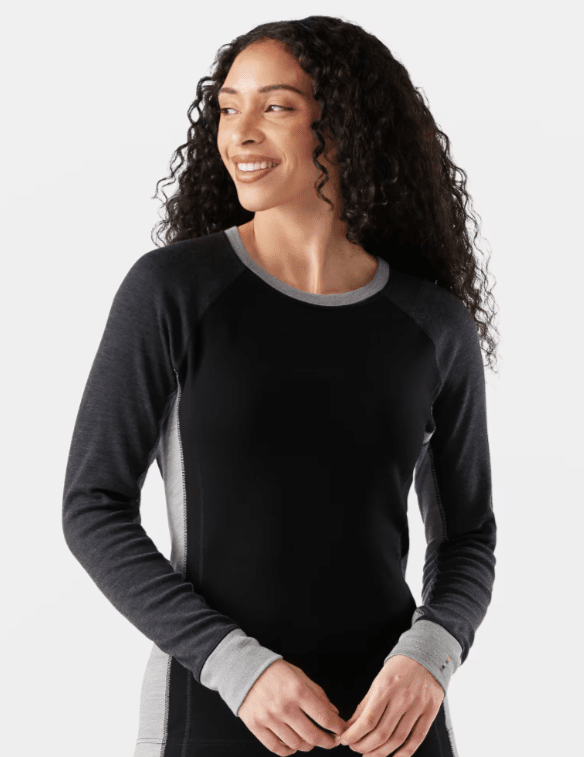 Smartwool Women's Classic Thermal Merino Base Layer Colorblock Crew