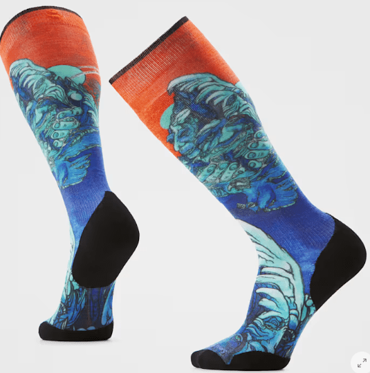 Smartwool Men's Ski Winter Haze Print Over the Calf Socks