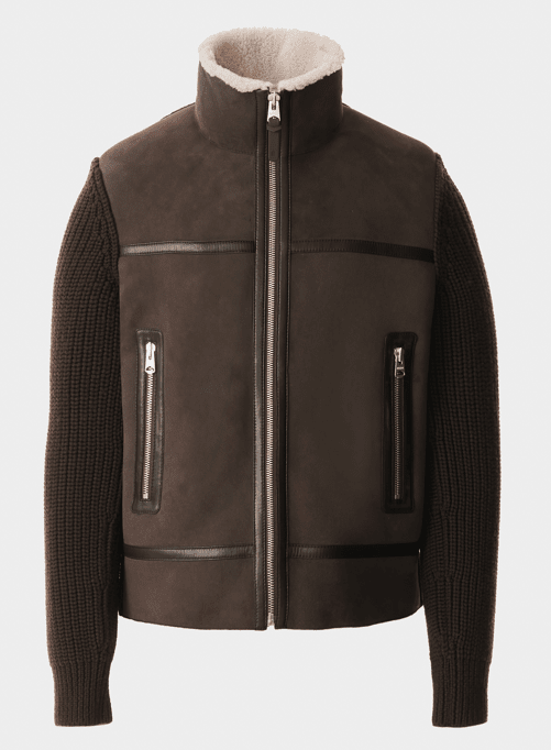 Mackage Men's Jonathan Mixed-Media Shearling Jacket