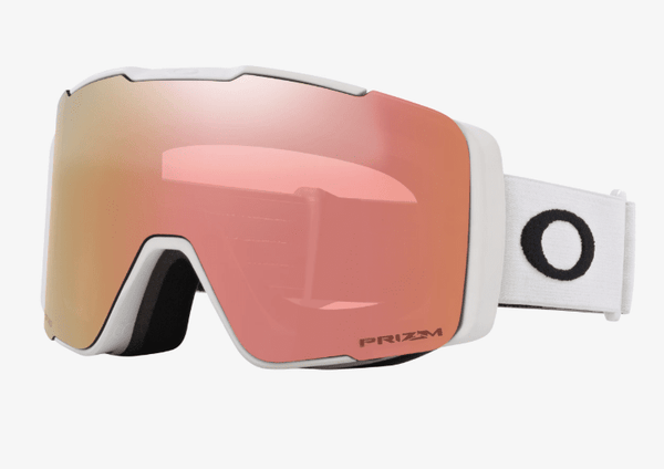 Oakley Line Miner Pro M - Matte White with Prizm Snow Rose & Prizm Snow Sapphire Iridium Lenses