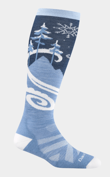 Darn Tough Women's Swirlwind Over The Calf Lightweight with Cushion Socks