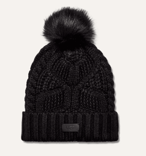 Ugg Women's Cable Beanie w/Pom