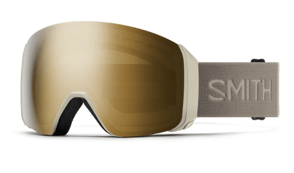 Smith 4D Mag XL Goggles - Chalk with Chroma Pop Sun Black Gold Mirror Lens