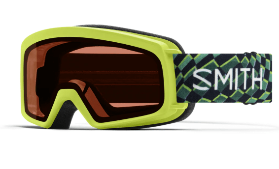 Smith Rascal Goggles - Electric Lime Left Turn with RC36 Lens