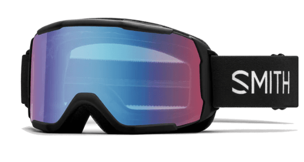 Smith Daredevil Goggles - Black with Blue Sensor Mirror Lens