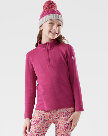 Smartwool Kids' Classic Thermal Merino Base Layer 1/4 Zip