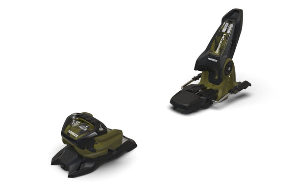 Marker Griffon 13 Bindings with 100mm Brakes - Black/Olive Green